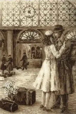 kit ricamo a punto croce - Appuntamento - Riolis Prezzo Conveniente