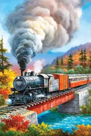 puzzle - Passaggio a livello - 500 pezzi - Castorland Occasione