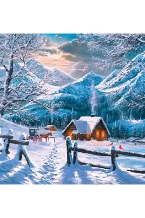 Prezzo Scontato puzzle - Mattina di neve - 1500 pezzi - Castorland