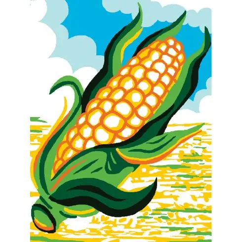 Kit di tela per bambini - Pannocchia di mais - Luc Créations Subito Disponibile