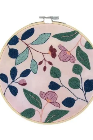 Kit ago broderie punch - fiori tropicali - DMC Pagamento Sicuro