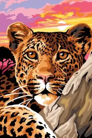 Spedizione Gratuita Canovaccio antico - Crepuscolo nella savana - SEG de Paris