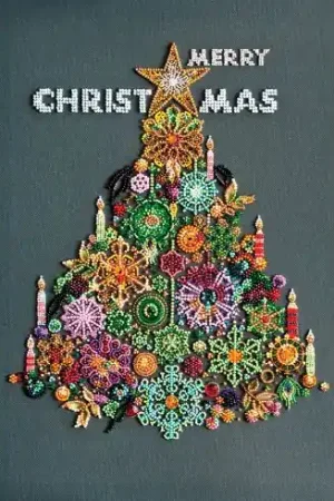 Kit di ricamo con perline - Luci d'oro - Abris Art Solo Oggi