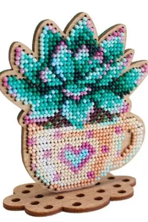 Compra Online Kit di ricamo con perline - Echeveria romantica - MP Studia