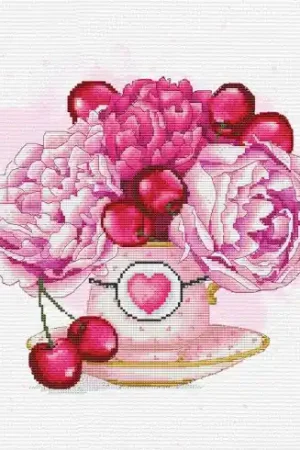 kit ricamo a punto croce - Bouquet di frutta - Nova Sloboda Super Prezzo