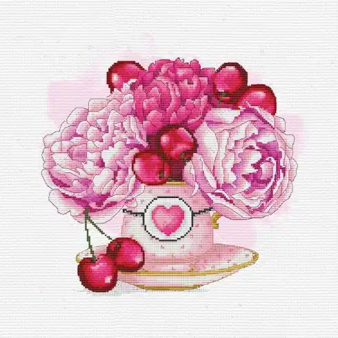 kit ricamo a punto croce - Bouquet di frutta - Nova Sloboda Super Prezzo