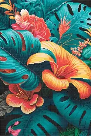 kit ricamo a punto croce - Esotica - Nova Sloboda Offerta Speciale