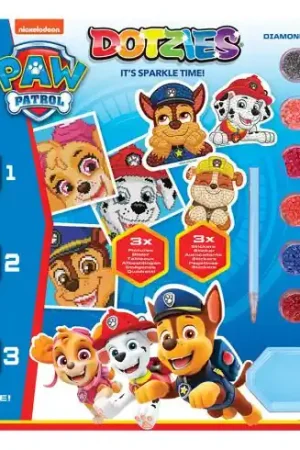 Sconto Kit di ricamo a diamante per bambini - La Squadra dei Cuccioli - 6 creationi - Dotzies