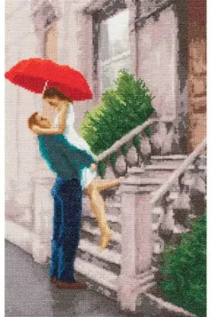 Reso Gratuito kit ricamo a punto croce - Benvenuto a casa - Toison d'or