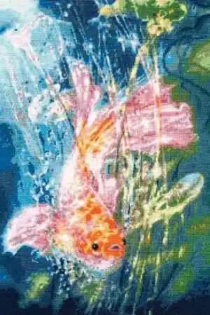 kit ricamo a punto croce - L'interprete dei desideri - Toison d'or Professionale