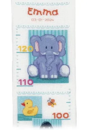 Miglior Prezzo Kit di metri crescita da ricamo - Baby animali - Vervaco