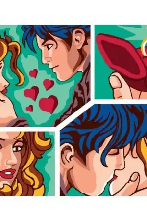 Novità Canovaccio antico - dichiarazione d'amore - Luc Créations