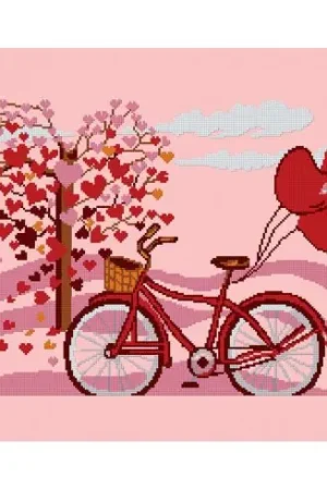 kit ricamo a punto croce - Love - Luc Créations Novità