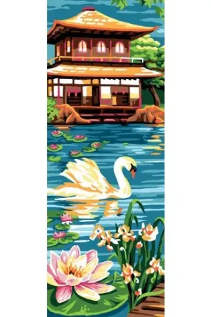 Subito Disponibile Canovaccio antico - Cigno asiatico - Luc Créations