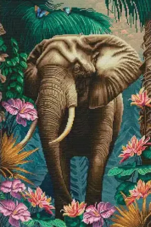 kit ricamo a punto croce - L'imperatore della foresta pluviale - Nova Sloboda Novità