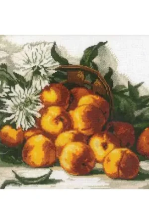 Nuova Collezione kit ricamo a punto croce - Pesche dolci - Toison d'or