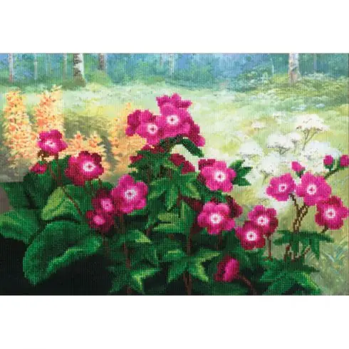 kit ricamo a punto croce - Violette di bosco - Toison d'or Non Perdere