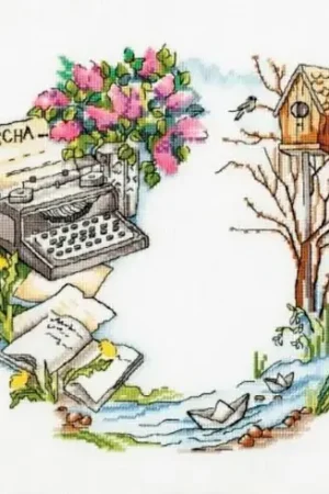 kit ricamo a punto croce - La primavera è nell'aria - Toison d'or Prezzo Di Fabbrica