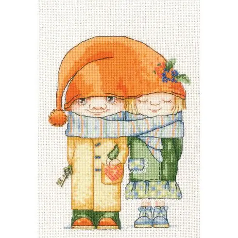 Economico kit ricamo a punto croce - coppia - Toison d'or