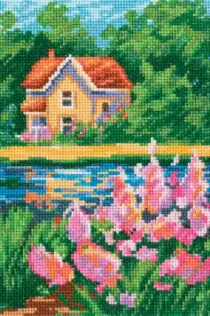 kit ricamo a punto croce - Colori d'estate - RTO Offerta