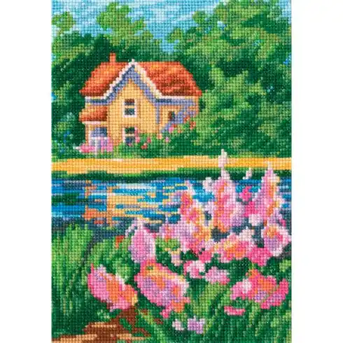 kit ricamo a punto croce - Colori d'estate - RTO Offerta