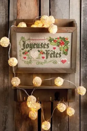 Foglio di punto croce - Buone Feste - Isabelle Haccourt Vautier A Buon Prezzo