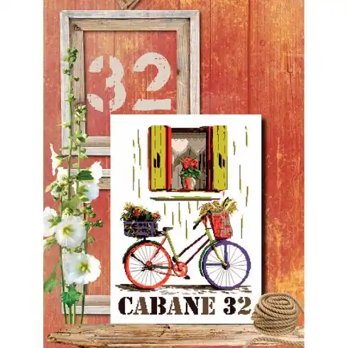 Foglio di punto croce - Cabina 32 - Isabelle Haccourt Vautier Offerta Lampo