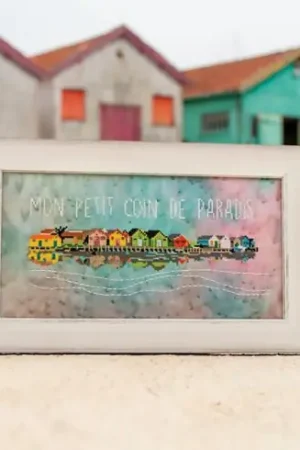 Foglio di punto croce - Il mio piccolo angolo di paradiso - Isabelle Haccourt Vautier Soddisfatti O Rimborsati