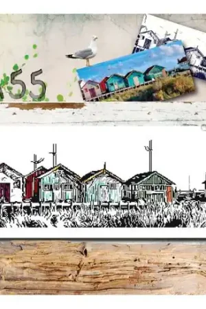 Foglio di punto croce - Dietro il porticciolo - Isabelle Haccourt Vautier Promo Stagionale