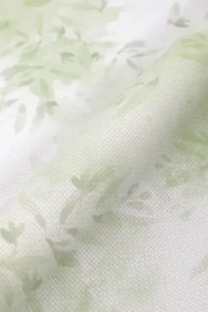 Tela da ricamo in tassello - Toile Aïda 5.5 Feuilles vertes - Charles Craft - DMC Offerta