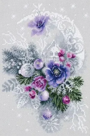 kit ricamo a punto croce - Serata glaciale - Magic Needle Prezzo Basso