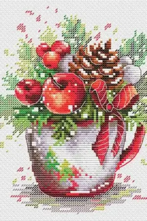 kit ricamo a punto croce - Bouquet di Capodanno - MP Studia Compra Online