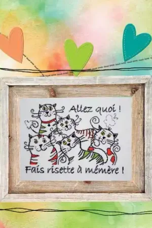 Foglio di punto croce - Fais risette à mémère ! - Isabelle Haccourt Vautier A Buon Prezzo