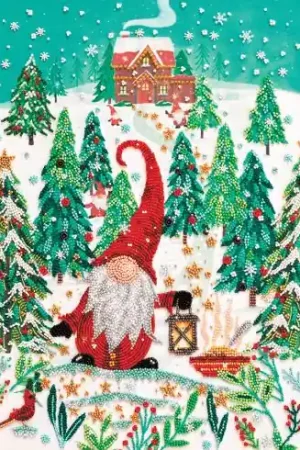 Economico Kit di ricamo con perline - Visita degli elfi - Abris Art