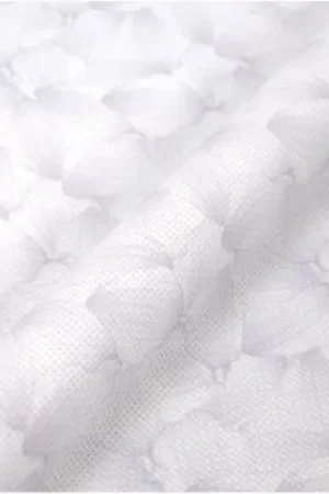 Di Tendenza Tela da ricamo in tassello - Toile Aïda 5.5 Pétales gris perle - Charles Craft - DMC