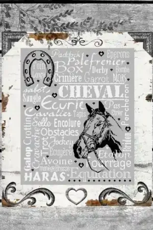 Foglio di punto croce - Cavallo mio amico - Isabelle Haccourt Vautier Spedizione Gratuita