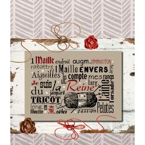 Foglio di punto croce - La regina della maglia - Isabelle Haccourt Vautier Saldi