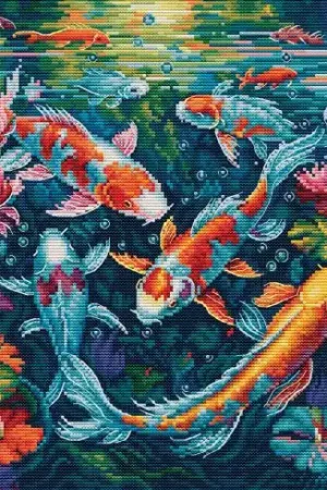 kit ricamo a punto croce - L'acquario - Luca-S Solo Oggi