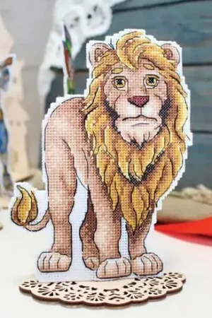 Kit di ornamenti da ricamare - Il leone timido - MP Studia Offerta Del Giorno