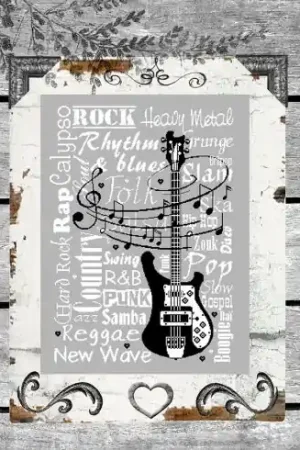 Foglio di punto croce - Musica - Isabelle Haccourt Vautier Pagamento Sicuro