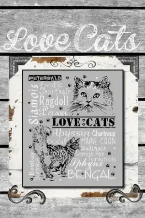 Super Prezzo Foglio di punto croce - Gatti d'amore 2 - Isabelle Haccourt Vautier