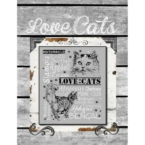 Super Prezzo Foglio di punto croce - Gatti d'amore 2 - Isabelle Haccourt Vautier