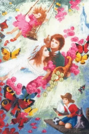 Promozione Esclusiva kit ricamo a punto croce - Felicità in famiglia - Toison d'or