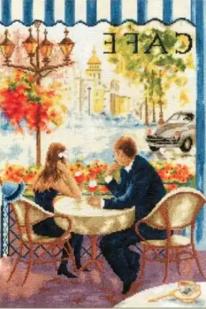 Pagamento Sicuro kit ricamo a punto croce - Un incontro a Parigi - Toison d'or