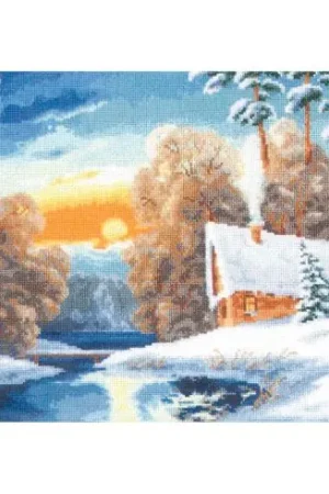 kit ricamo a punto croce - Fiume d'inverno - Toison d'or Prezzo Basso