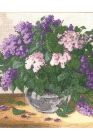 Offerta Lampo kit ricamo a punto croce - Il mio lilla preferito - Toison d'or