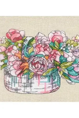 Bestseller kit ricamo a punto croce - Estate blu - Toison d'or