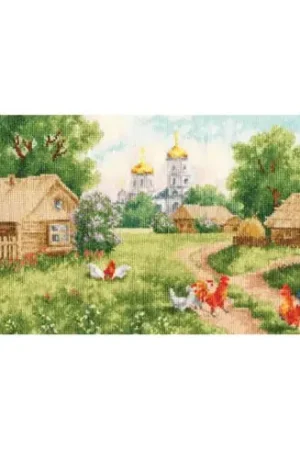 kit ricamo a punto croce - Mattina in campagna - Toison d'or Offerta Speciale