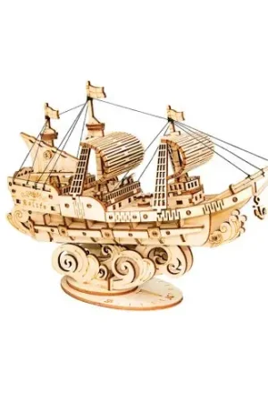 Soddisfatti O Rimborsati Puzzle in legno 3D - Barca a 3 vele - ROKR