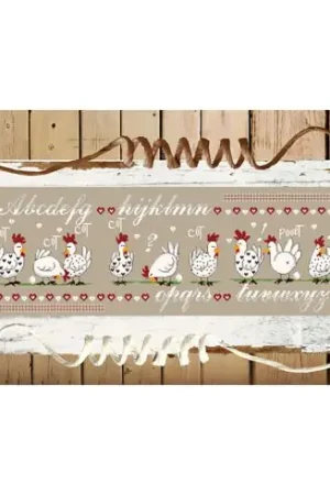 Foglio di punto croce - Cot Cot Pouet - Isabelle Haccourt Vautier Pagamento Sicuro